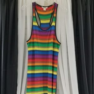 Derek Heart Rainbow Maxi Dress